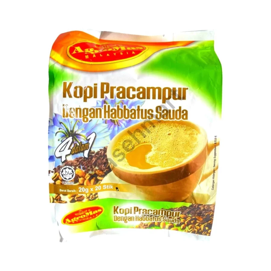 AGROMAS KOPI PRACAMPUR DENGAN HABBATUSSAUDA 20 SACHET